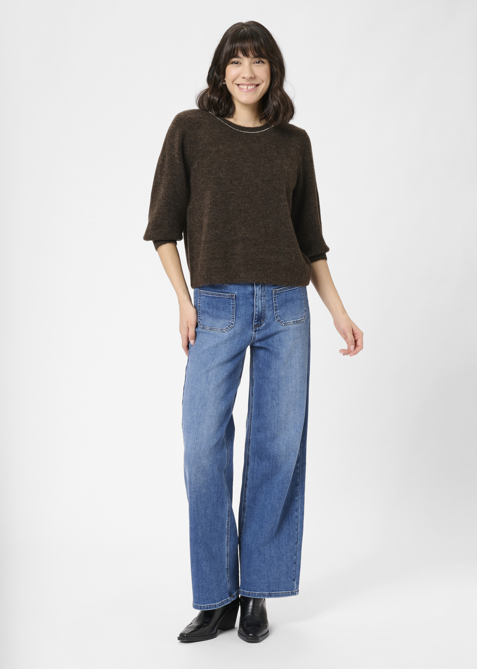 Kaffe Kaffe KAmeridith Sparkle Neck Sweater