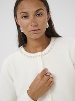 Kaffe Kaffe Pearls/Rhinestone Neckline Cardi