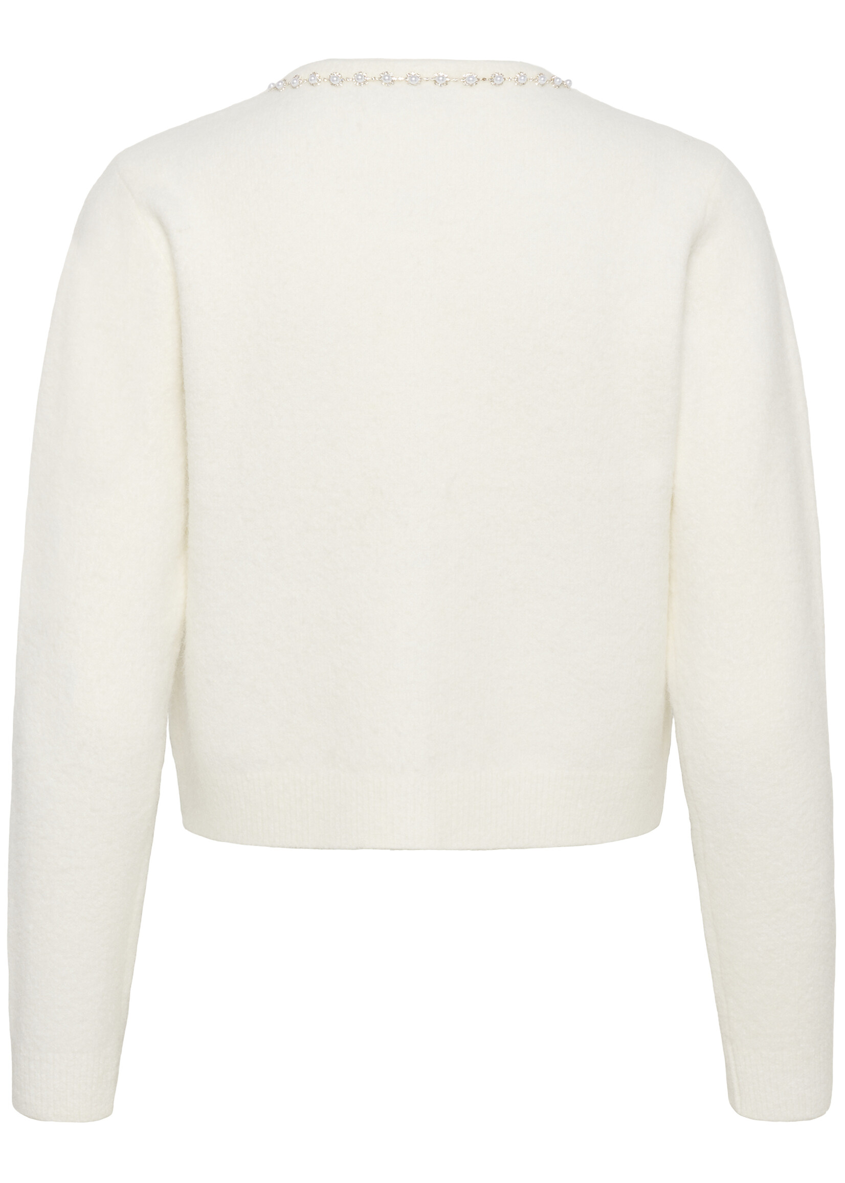 Kaffe Kaffe Pearls/Rhinestone Neckline Cardi