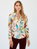 French Dressing Jeans FDJ  Leaf Print Shirt