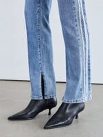 French Dressing Jeans FDJ Frayed Side Detail Suzanne Straight Leg Jean