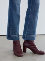 French Dressing Jeans FDJ Buttons At Hem Pull On Ankle Jean
