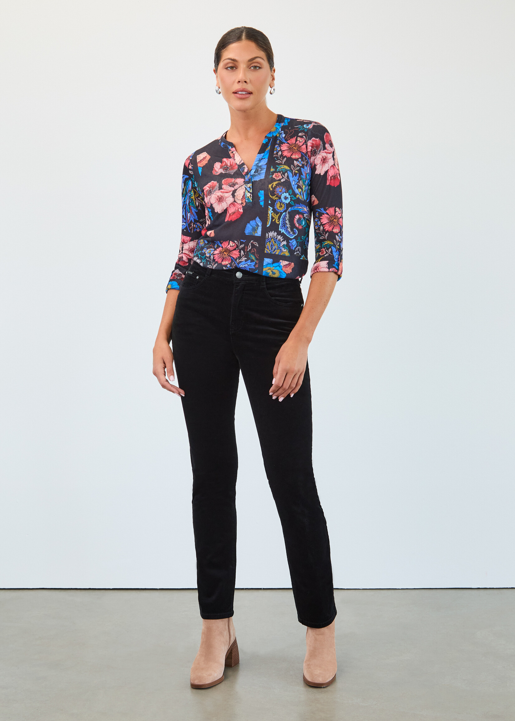 French Dressing Jeans FDJ Corduroy Suzanne Straight Leg Pants