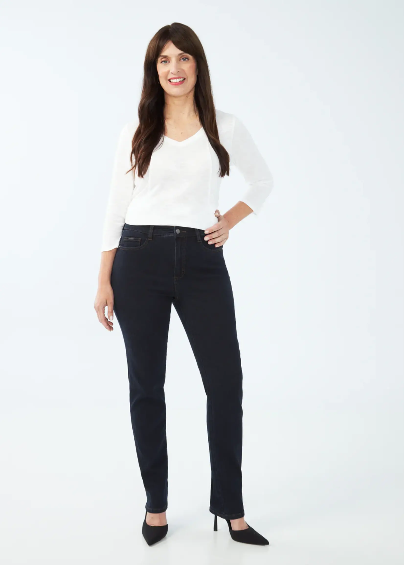 French Dressing Jeans FDJ Petite Suzanne Straight Leg Jean