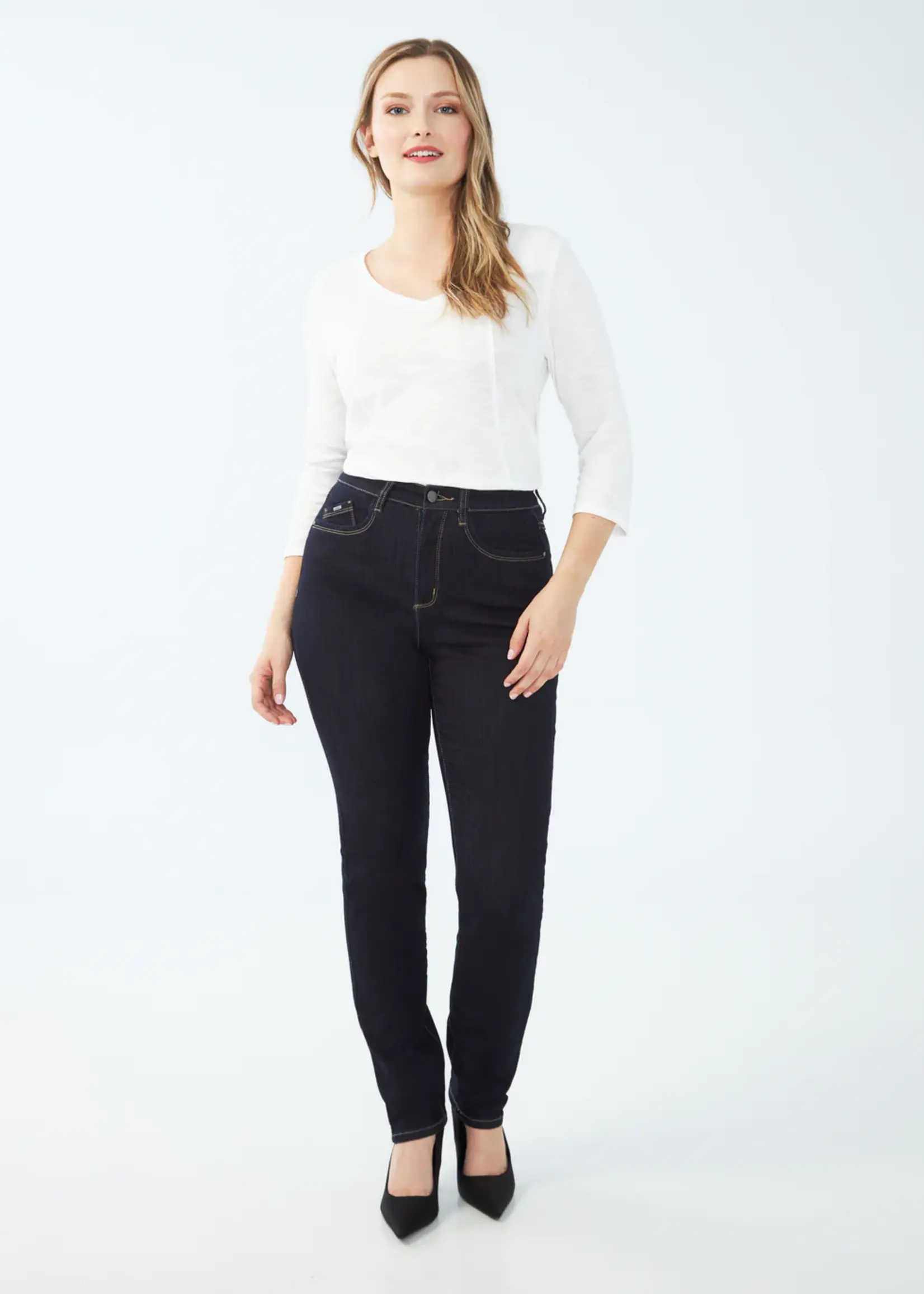 French Dressing Jeans FDJ Petite Peggy Straight Leg Jean