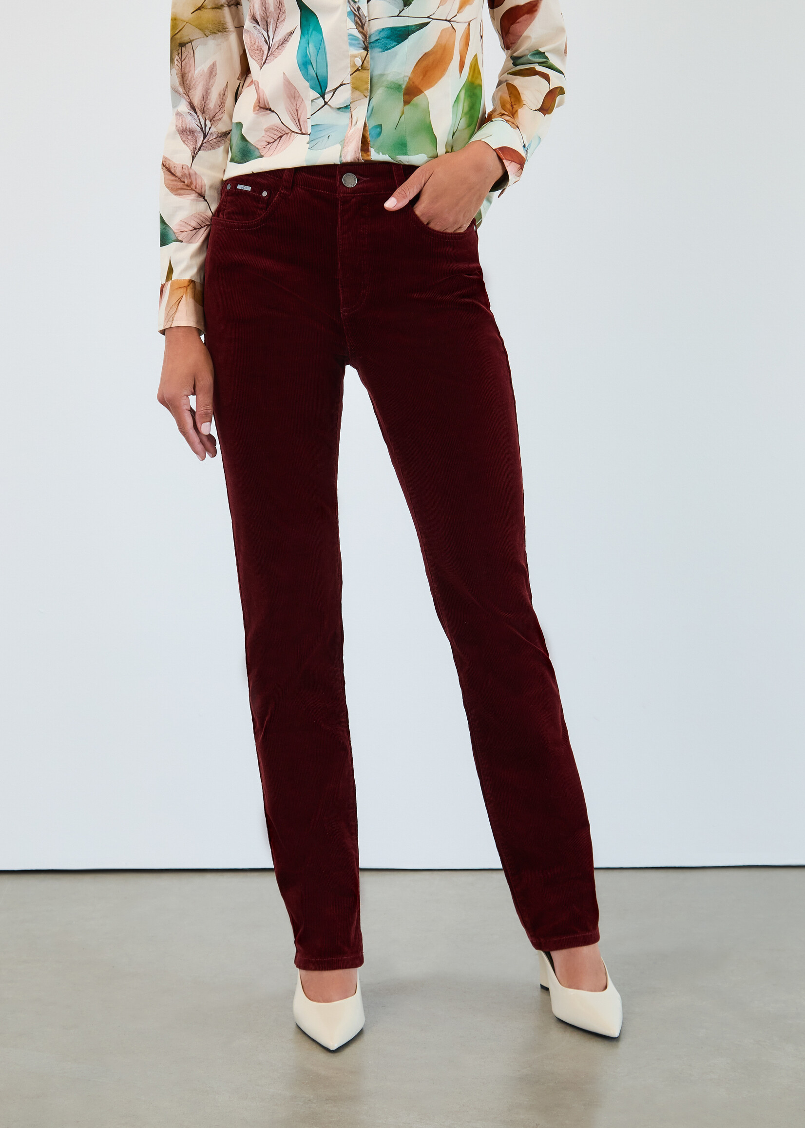 French Dressing Jeans FDJ Petite Corduroy Suzanne Straight Leg Pant