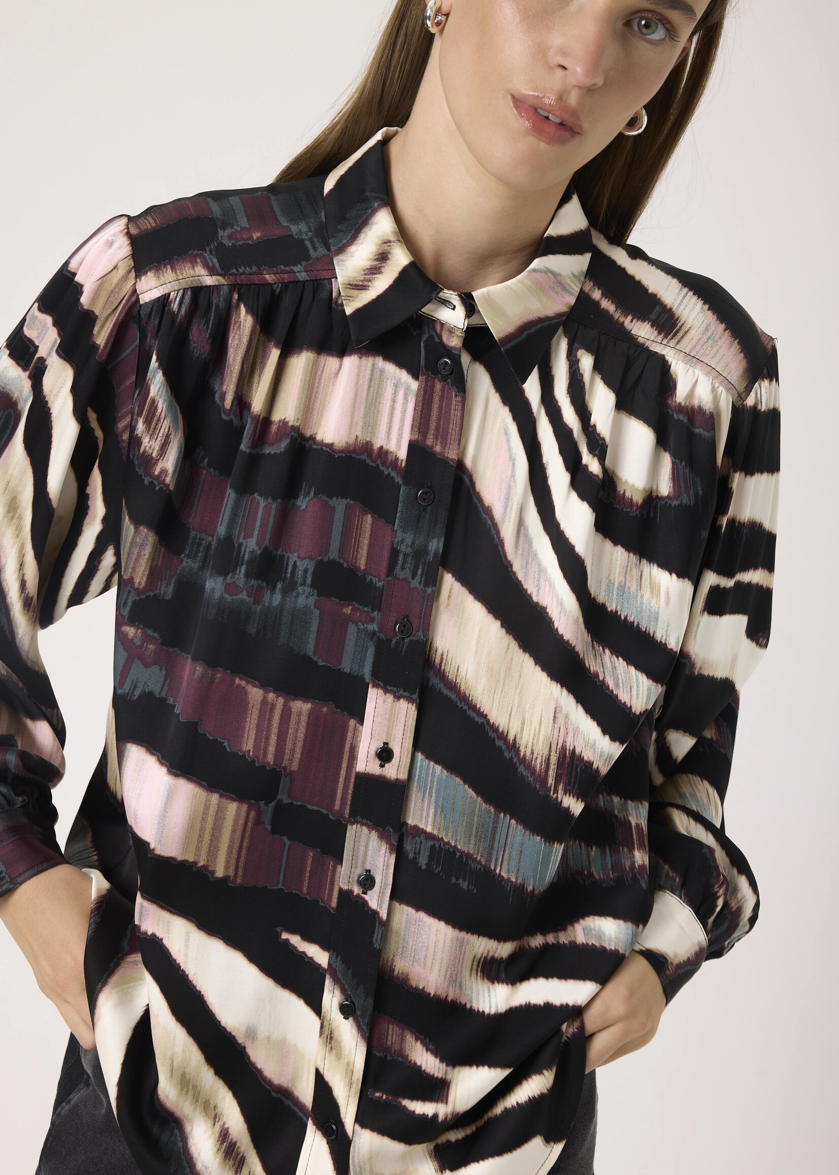 Soaked Soaked Ciela Zebra Print Shirt