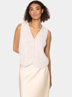 Saint Tropez Saint Tropez Xenya Sparkle Button Knit Vest