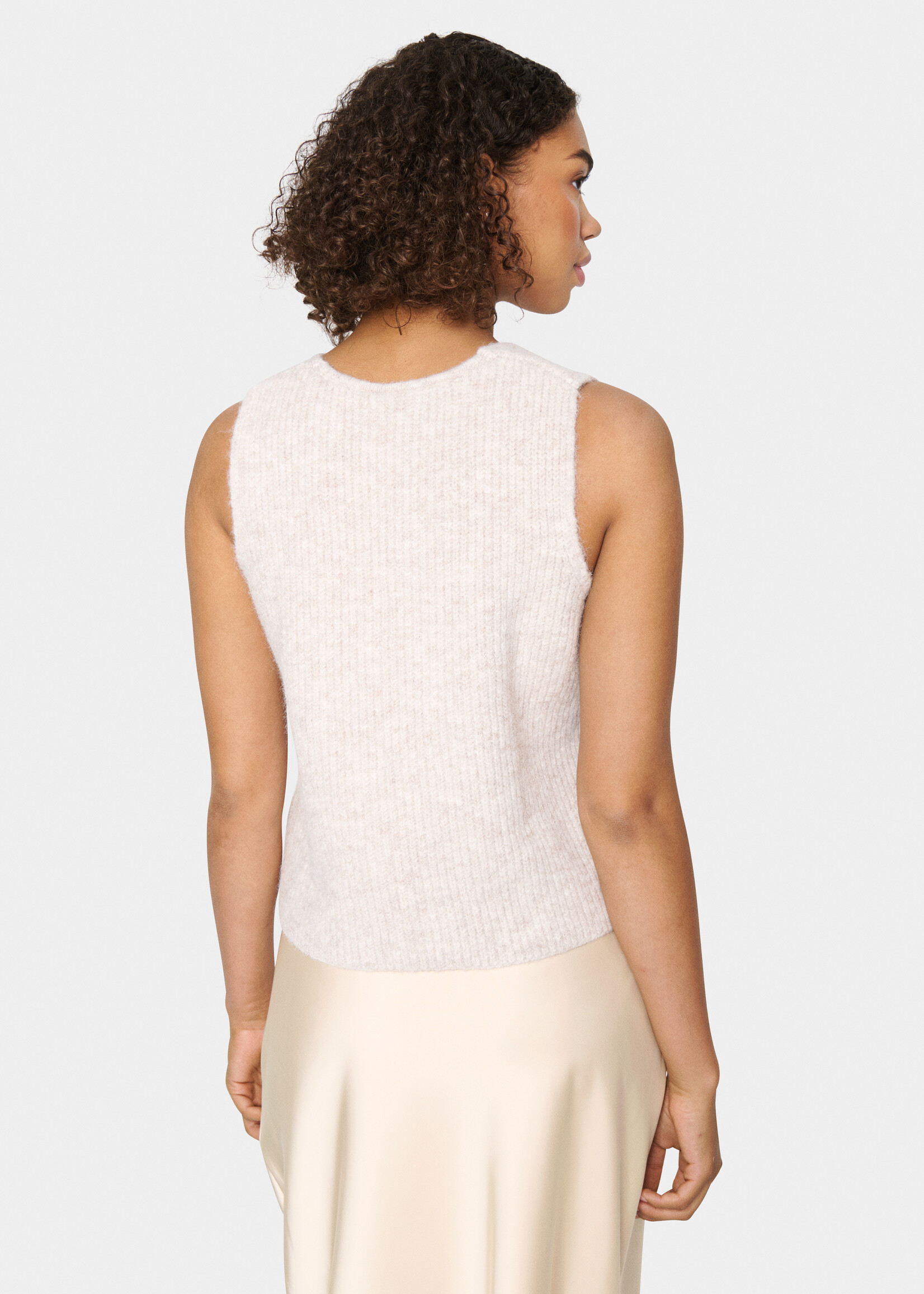 Saint Tropez Saint Tropez Xenya Sparkle Button Knit Vest