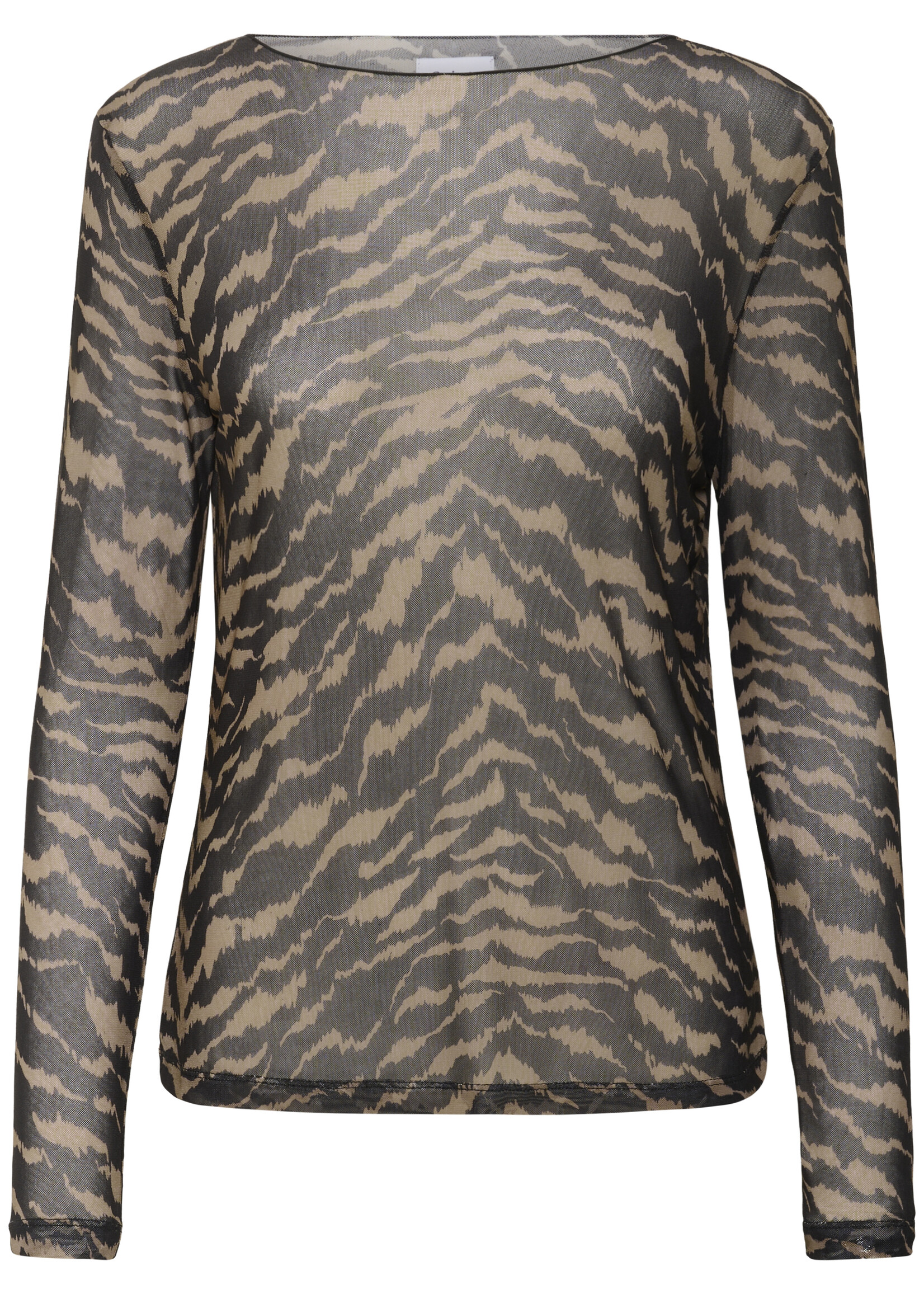 Saint Tropez Saint Tropez Zulvir Sheer Animal Print Top