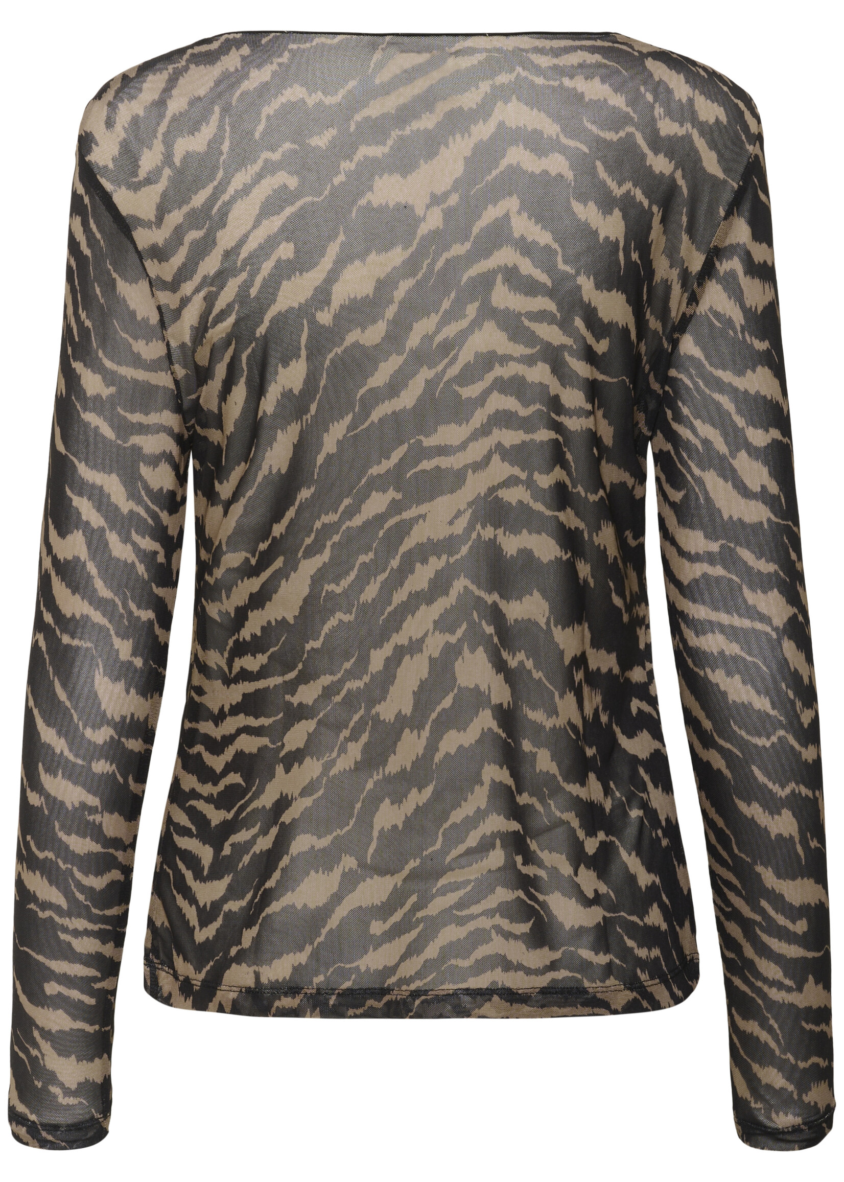 Saint Tropez Saint Tropez Zulvir Sheer Animal Print Top