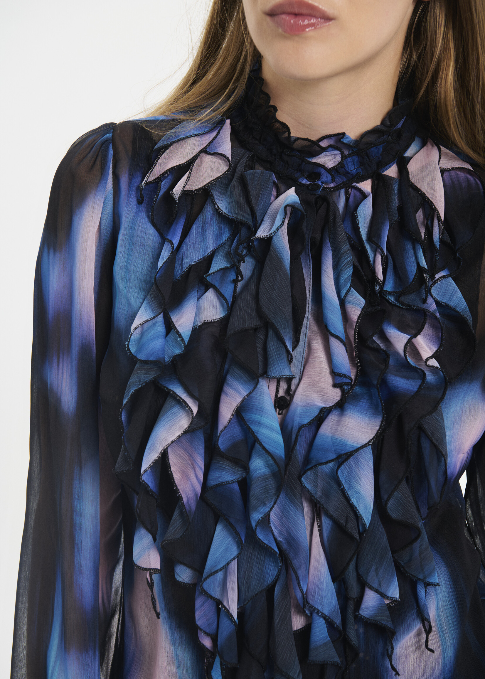 Saint Tropez Saint Tropez Lija Sheer Long Sleeve Top