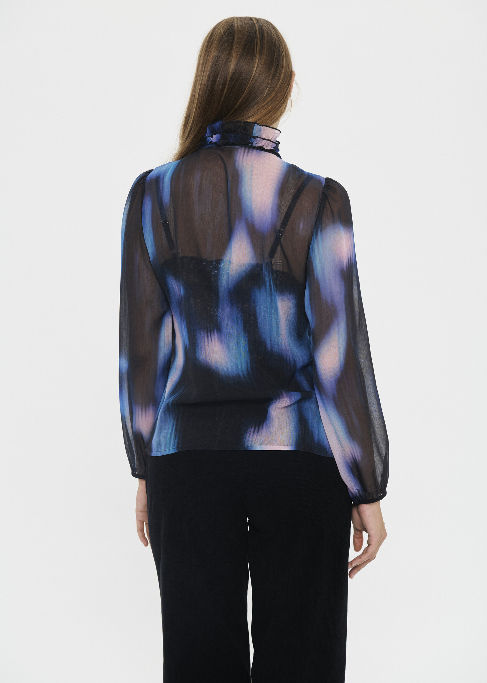 Saint Tropez Saint Tropez Lija Sheer Long Sleeve Top