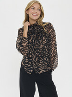 Saint Tropez Saint Tropez Lija Sheer Long Sleeve Top