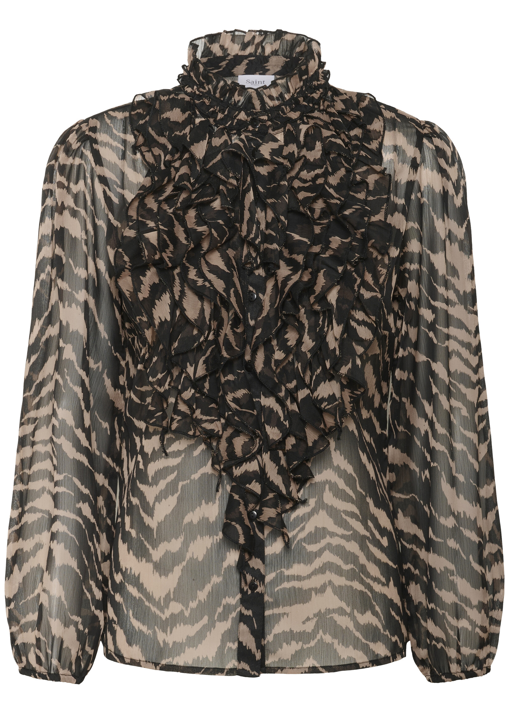 Saint Tropez Saint Tropez Lija Sheer Long Sleeve Top