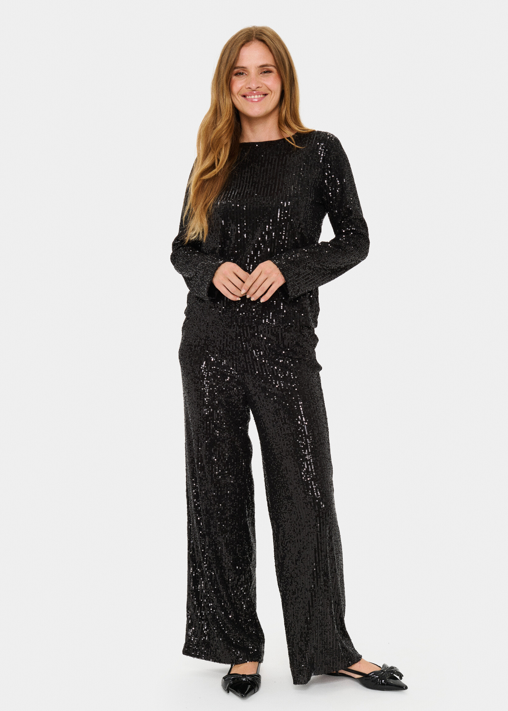 Saint Tropez Saint Tropez Peekaboo Sequin Top