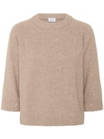 Saint Tropez Saint Tropez  Sparkle 3/4 Sleeve Sweater