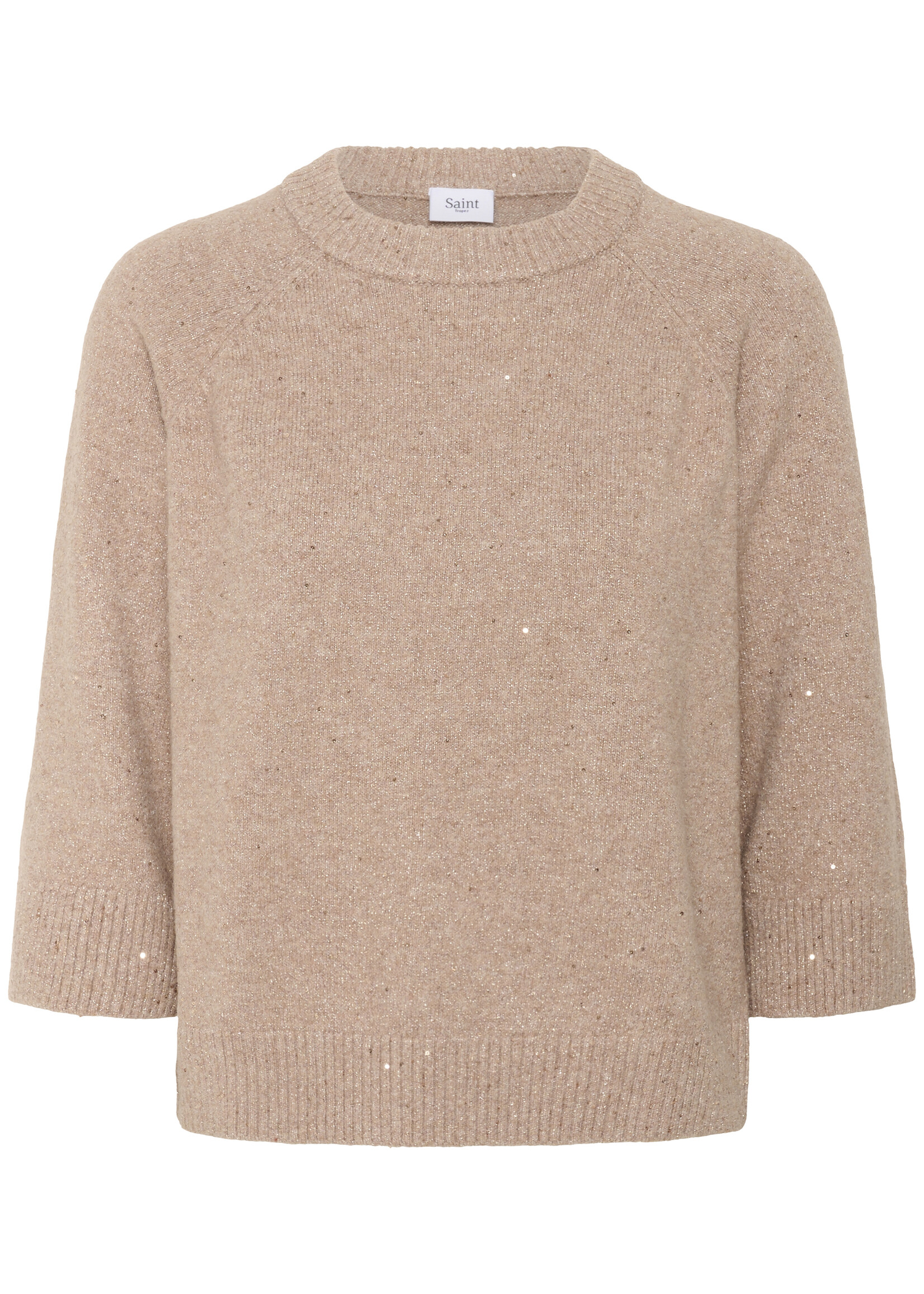 Saint Tropez Saint Tropez  Sparkle 3/4 Sleeve Sweater