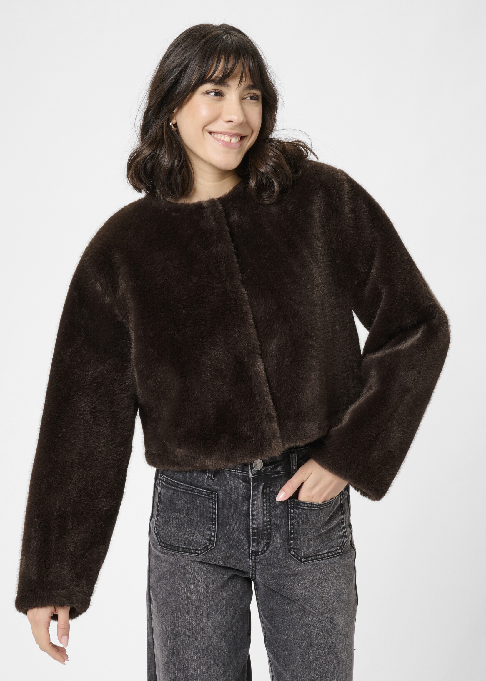 Kaffe Kaffe Jemmy Faux Fur Jacket