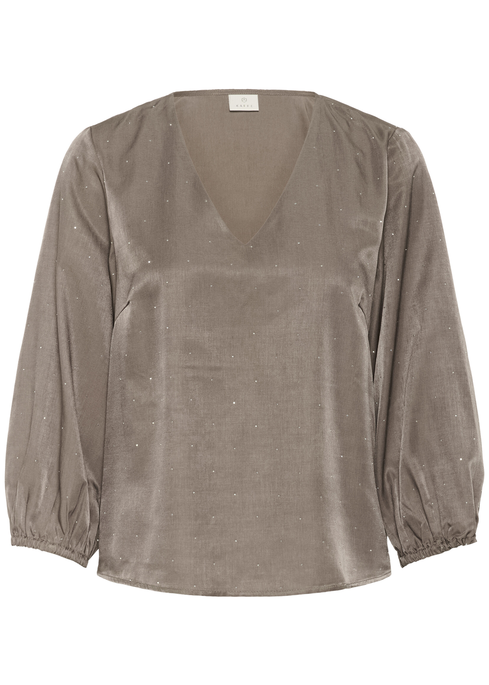 Kaffe Kaffe Ida Sparkle Detail V-neck Blouse