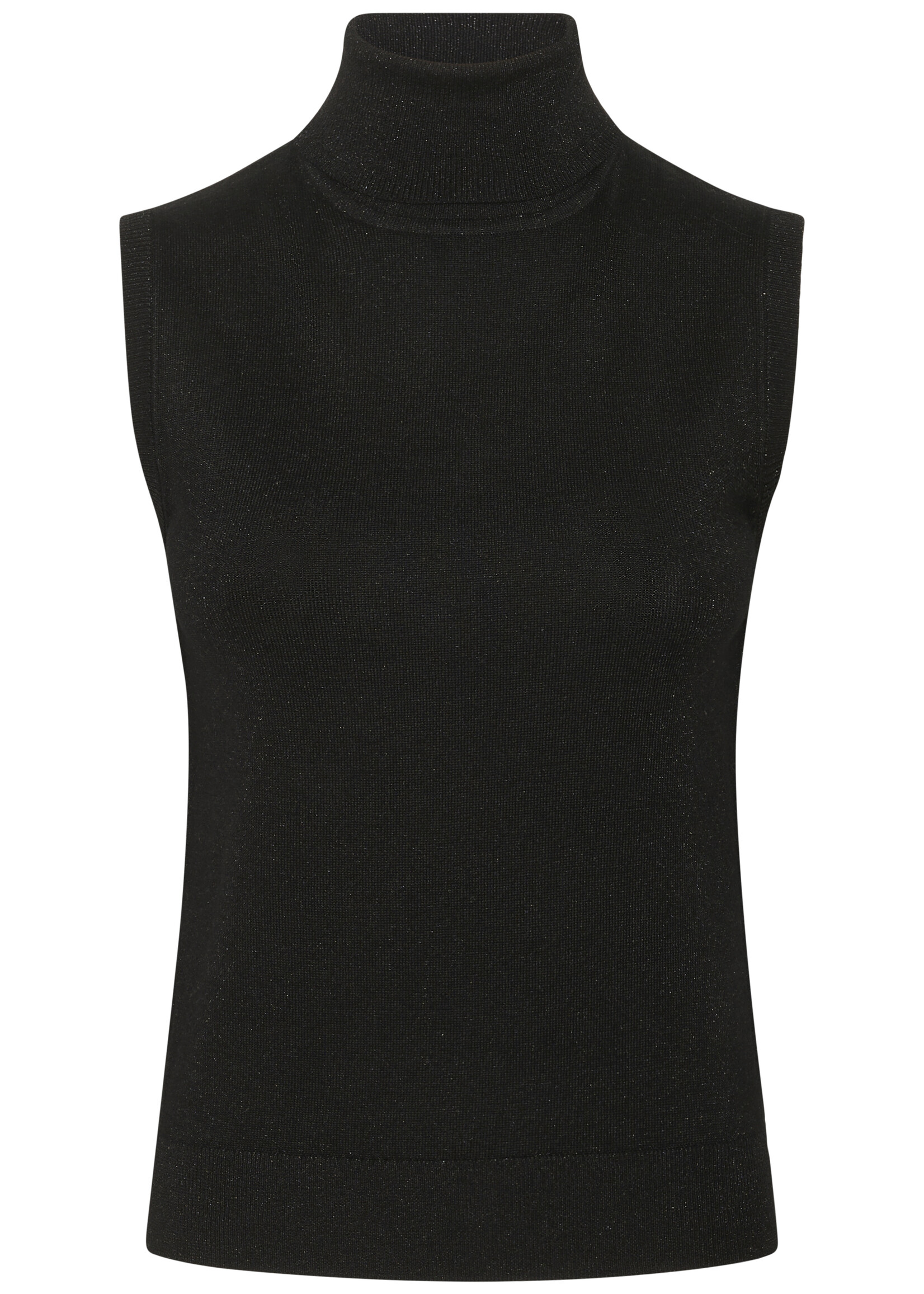 Kaffe Kaffe Regina Sleeveless Sparkle Turtleneck