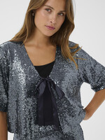Kaffe Kaffe Lau Bow Tie Sequin Cardi