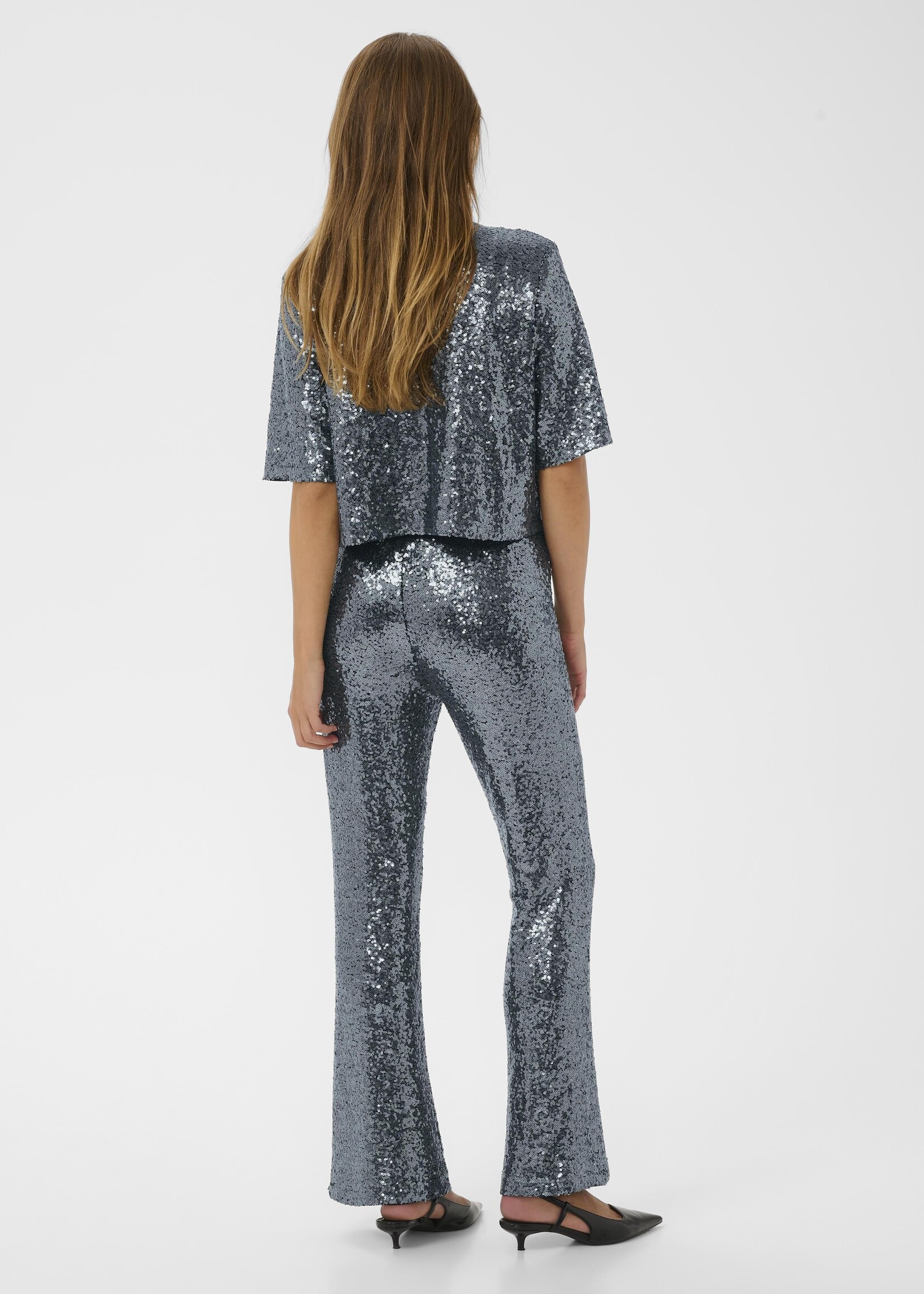 Kaffe Kaffe Lau Bow Tie Sequin Cardi