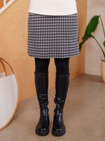 Rien Ne Se Perd Rien Ne Se Perd Pull On Houndstooth Print Skirt