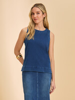 French Dressing Jeans FDJ Denim Zip Back Top