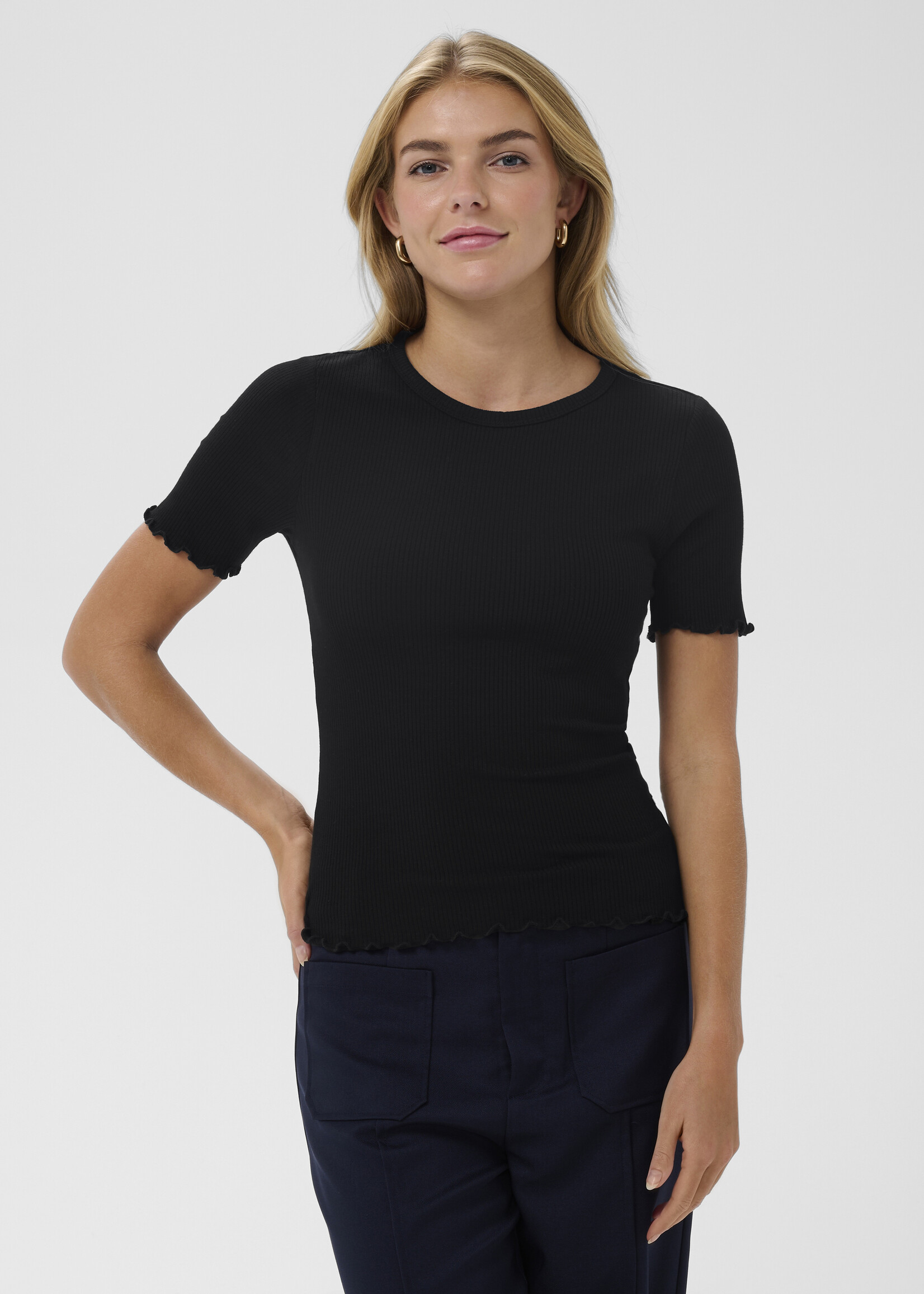 Saint Tropez Saint Tropez Olalia Ribbed Tee