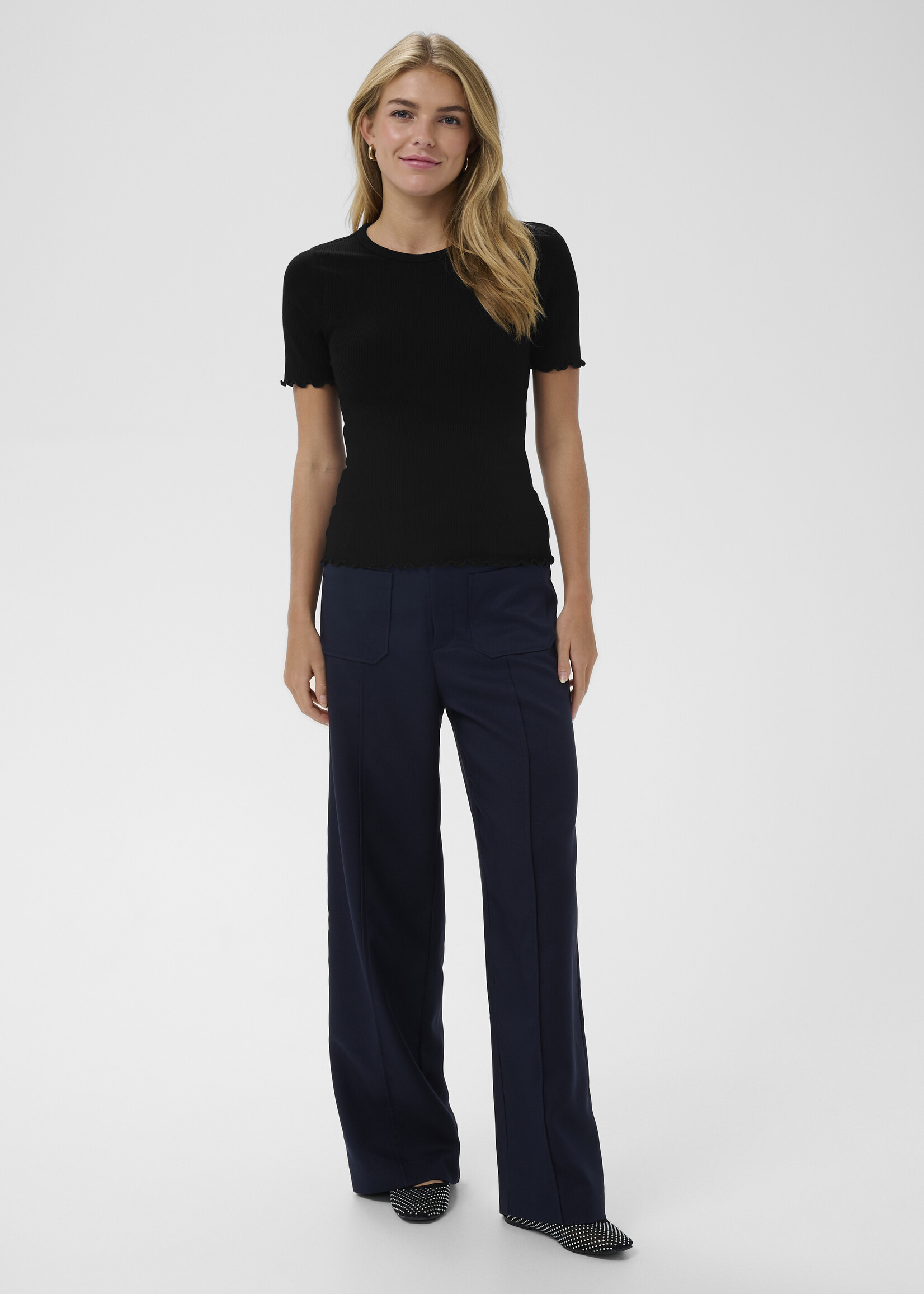 Saint Tropez Saint Tropez Olalia Ribbed Tee