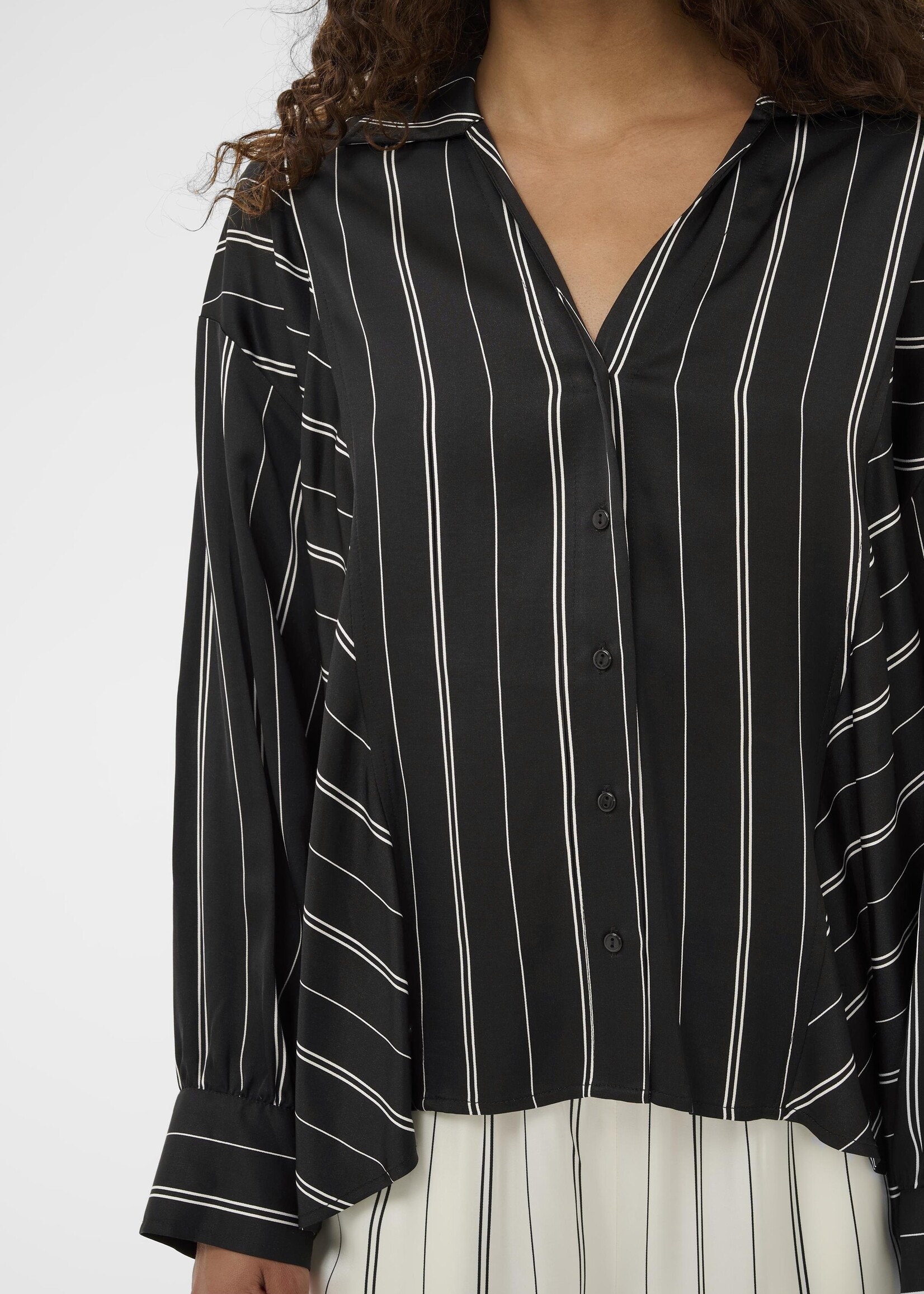 Soaked Soaked Marcela Striped Silky Shirt
