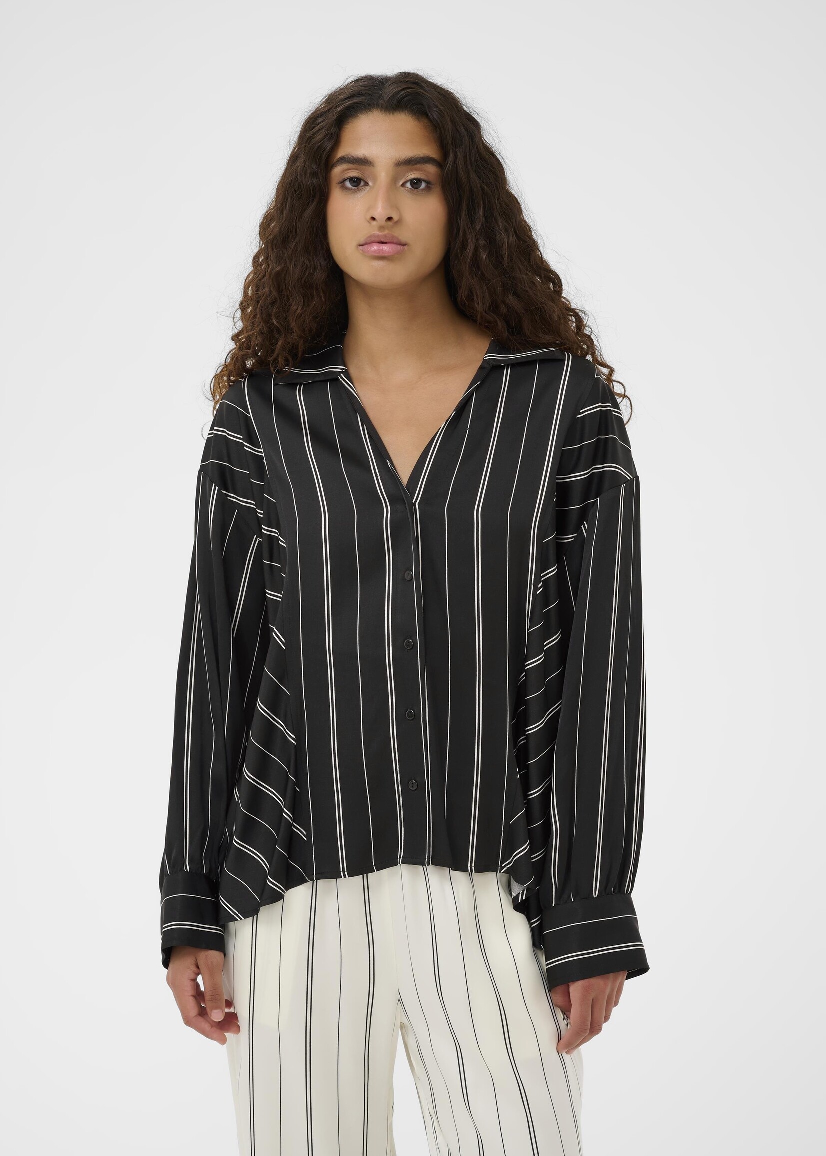 Soaked Soaked Marcela Striped Silky Shirt