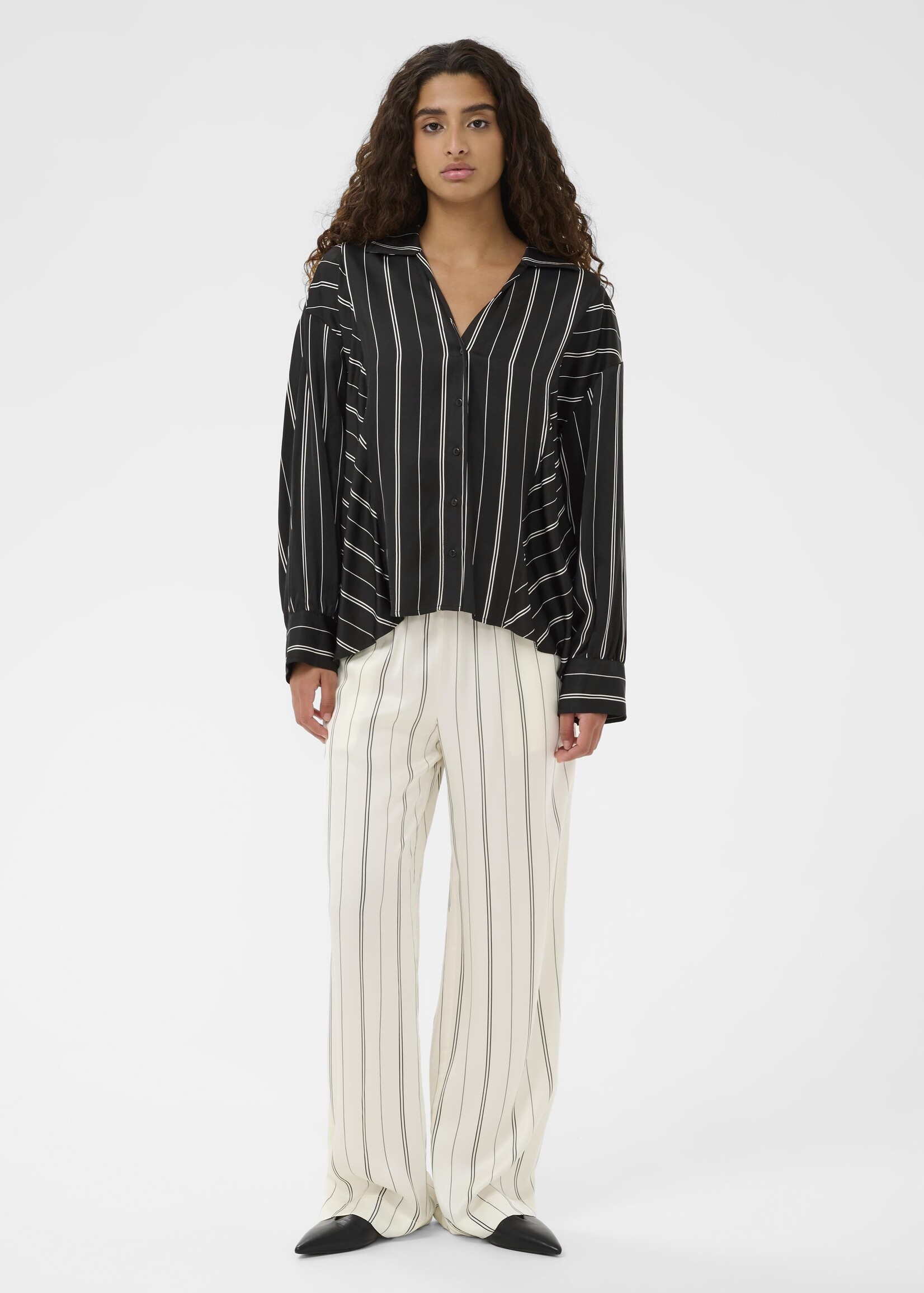 Soaked Soaked Marcela Striped Silky Shirt