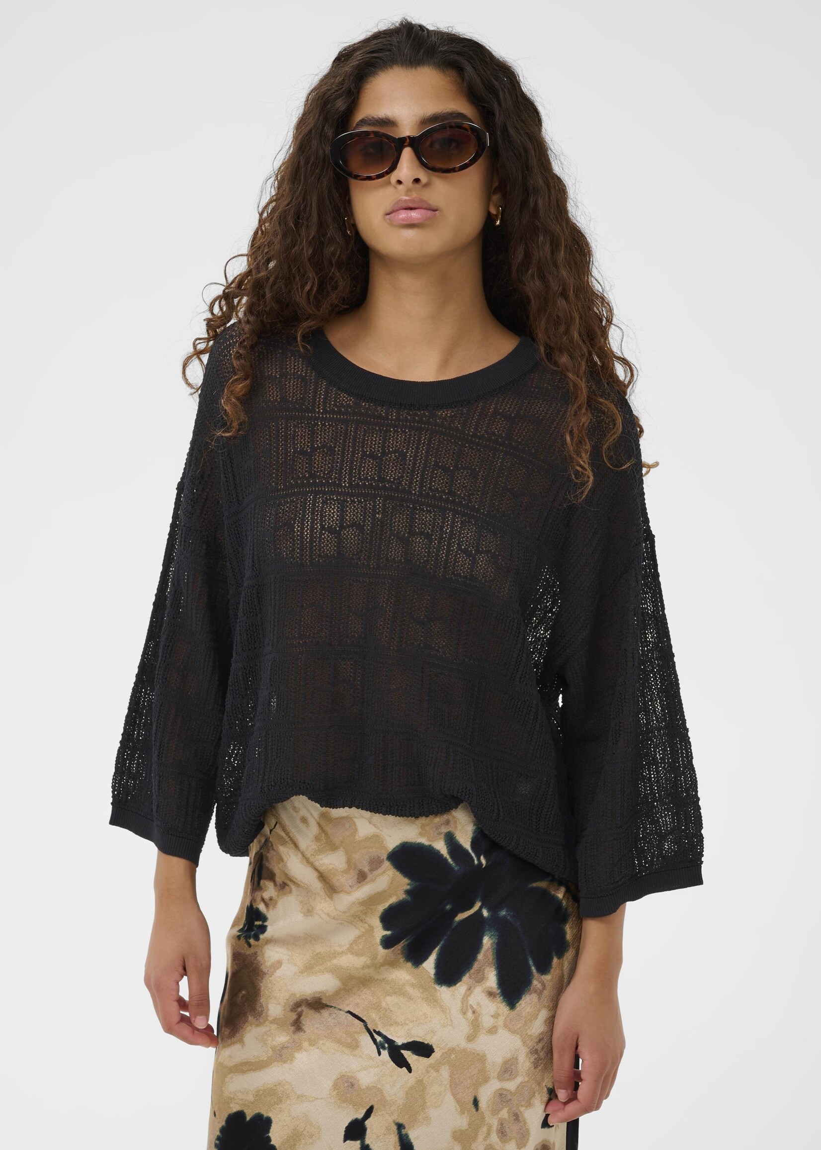 Soaked Soaked Yasmine Open Weave Sweater