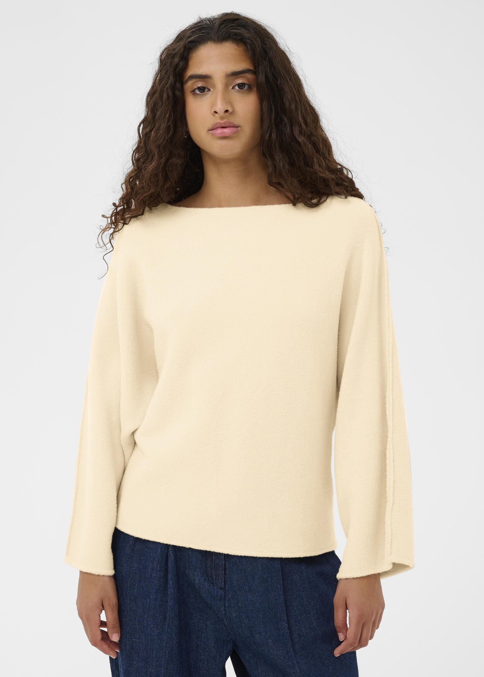 Soaked Soaked Nerea Boat Neck Cozy Sweater