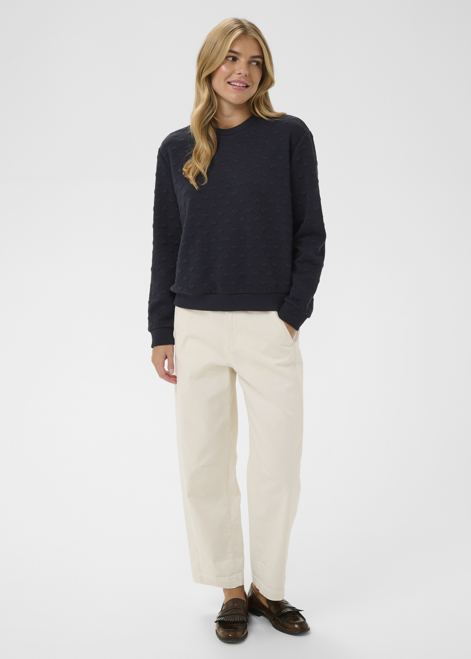 Saint Tropez Saint Tropez Padmia Heart Sweatshirt