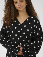 Saint Tropez Saint Tropez Paice VNeck Polka Dot Blouse