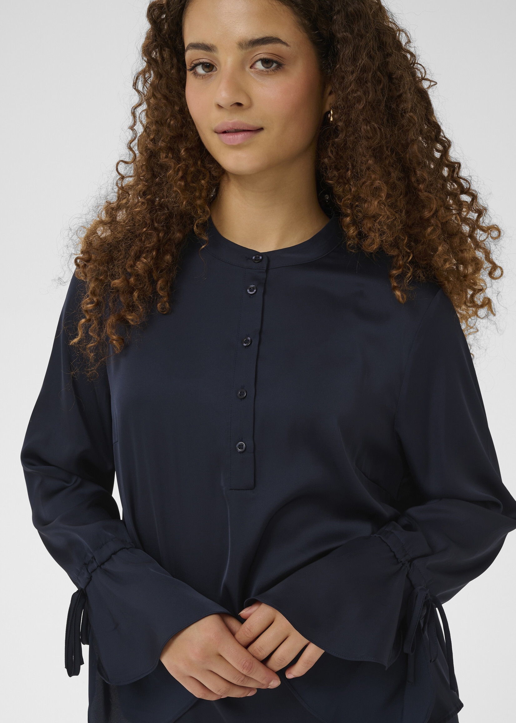 Saint Tropez Saint Tropez Pahannah Tie Sleeve Blouse