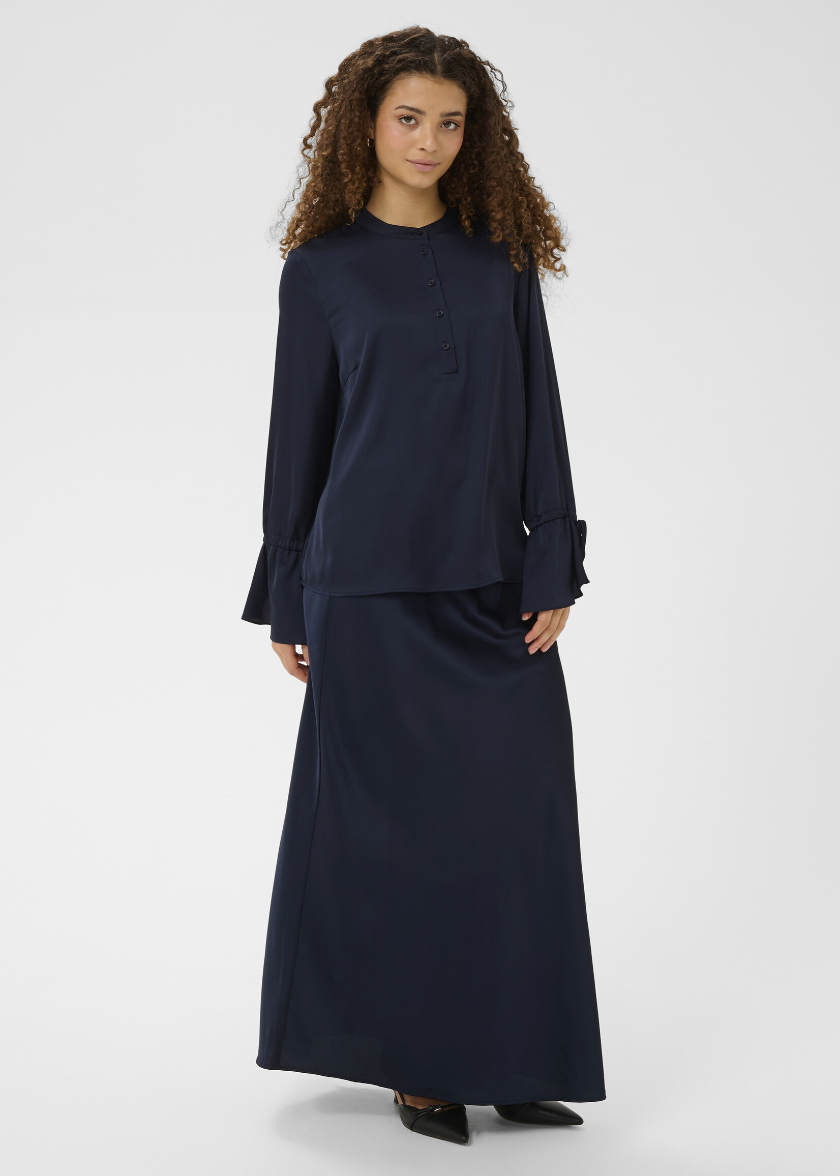 Saint Tropez Saint Tropez Pahannah Tie Sleeve Blouse