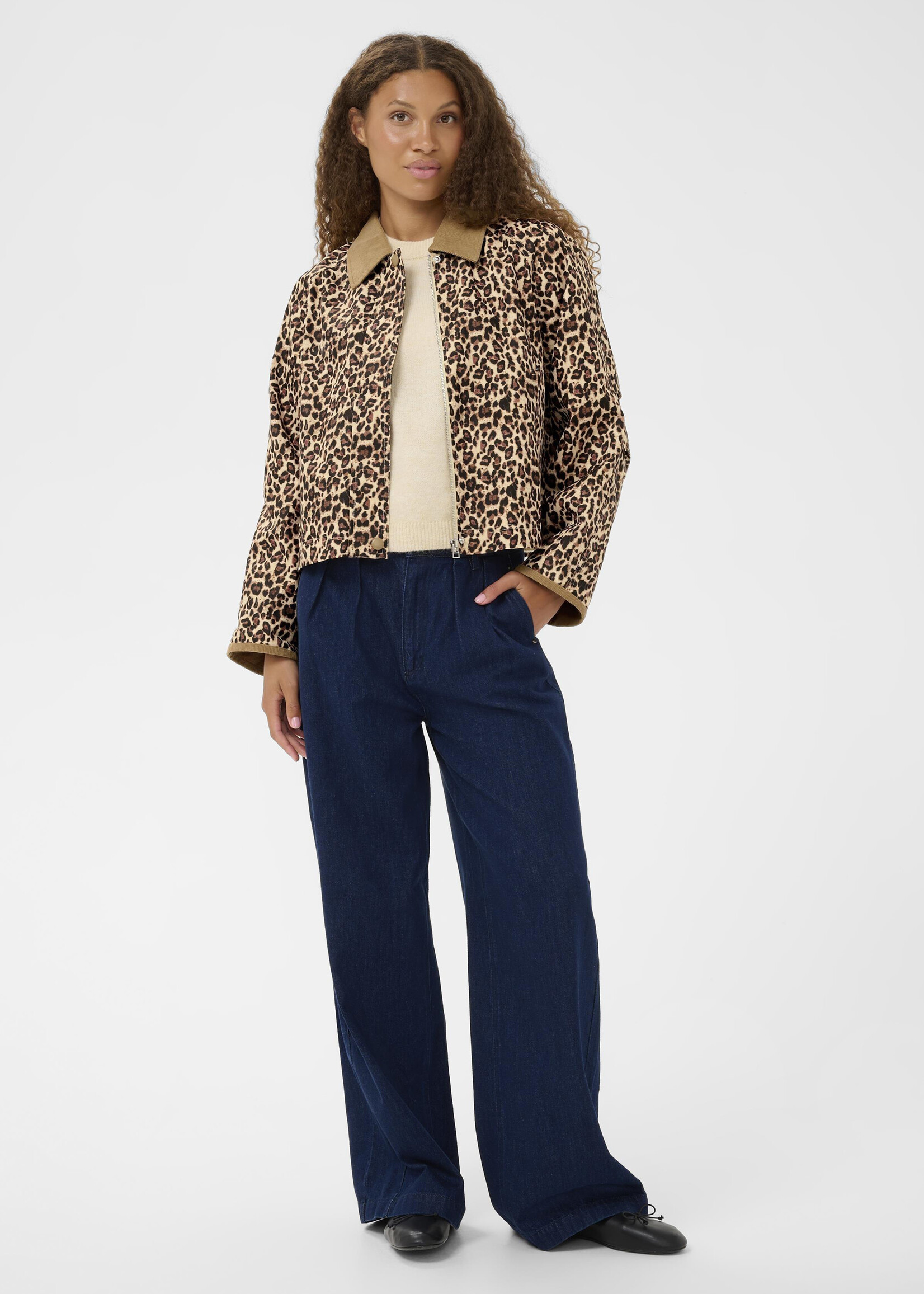 Saint Tropez Saint Tropez Olivienne Animal Print Jacket