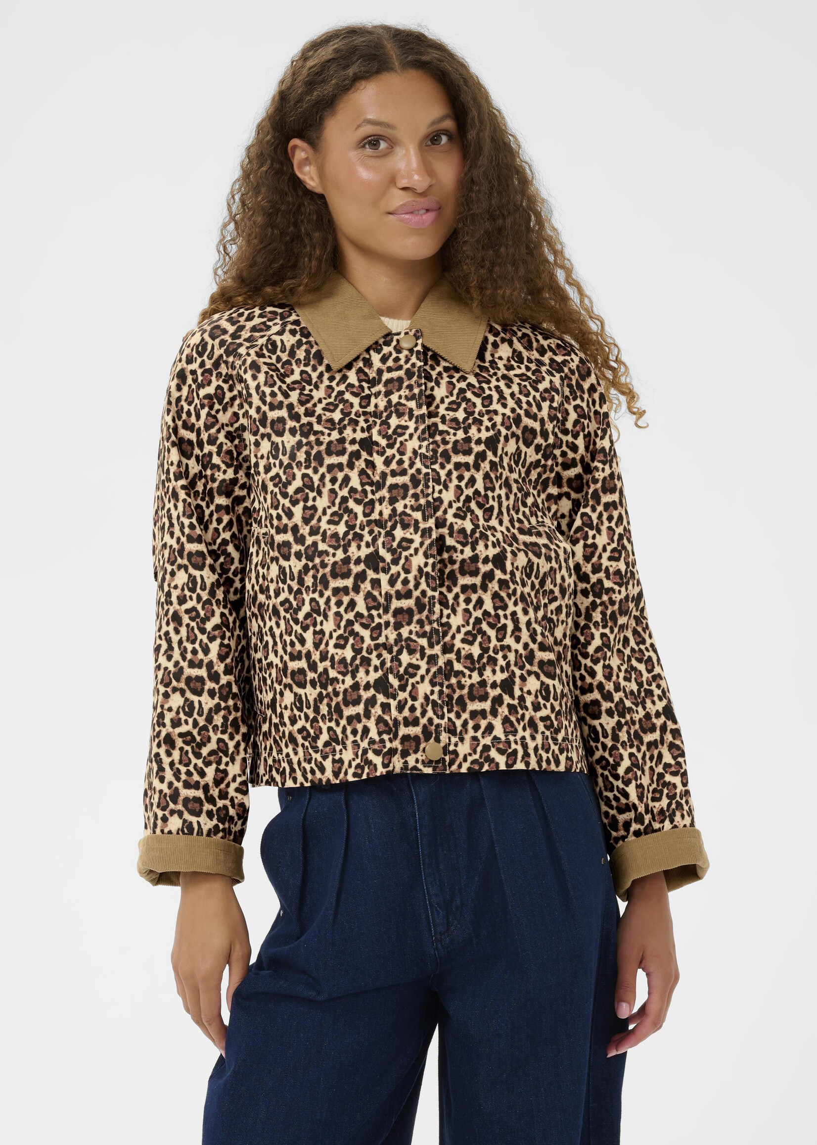 Saint Tropez Saint Tropez Olivienne Animal Print Jacket