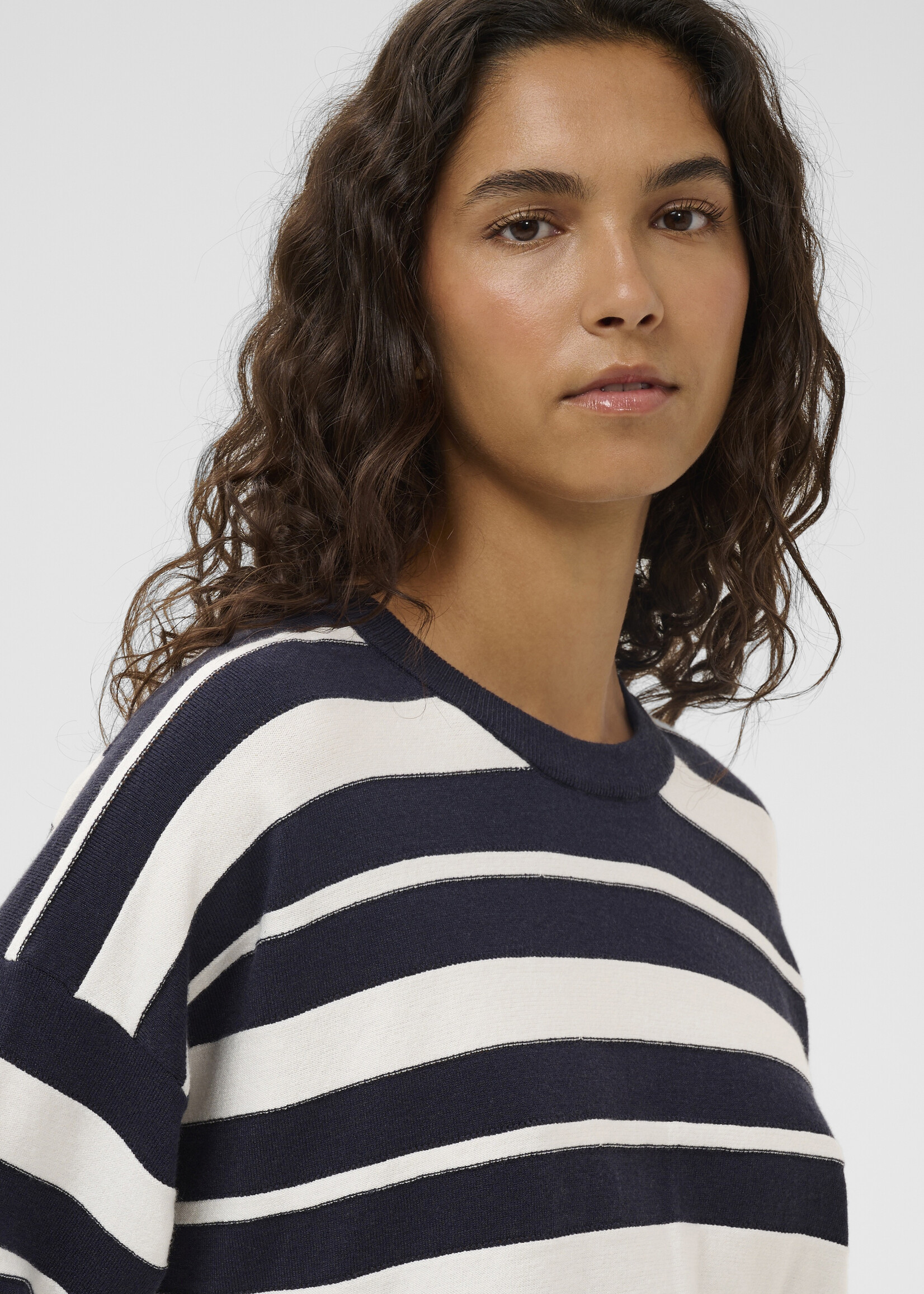 Soaked Soaked Striped Short Sleeve Sweater