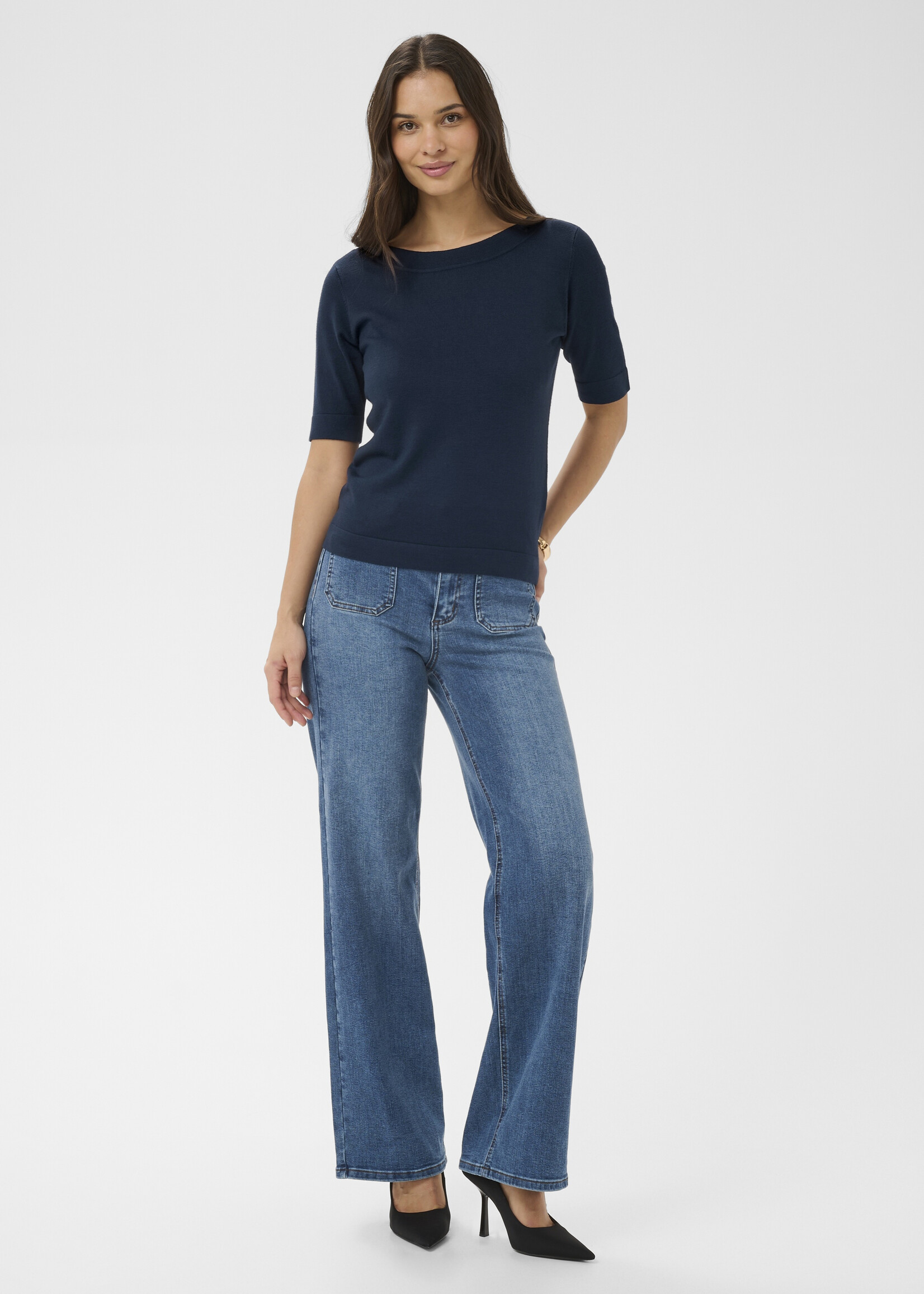 Kaffe Kaffe Lizza Boat Neck Sweater