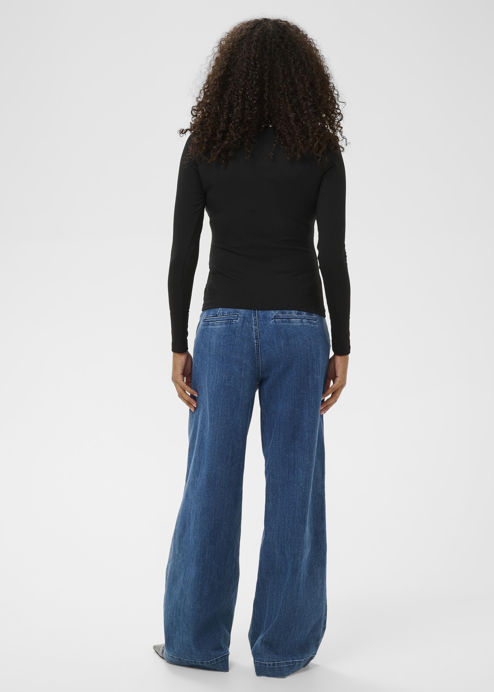 Kaffe Kaffe Marty Rhinestone Neckline Tee