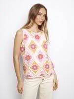 Charlie B Charlie B Diamond Flower Crochet Top