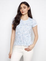 Charlie B Charlie B Flower Print Organic Cotton Tee