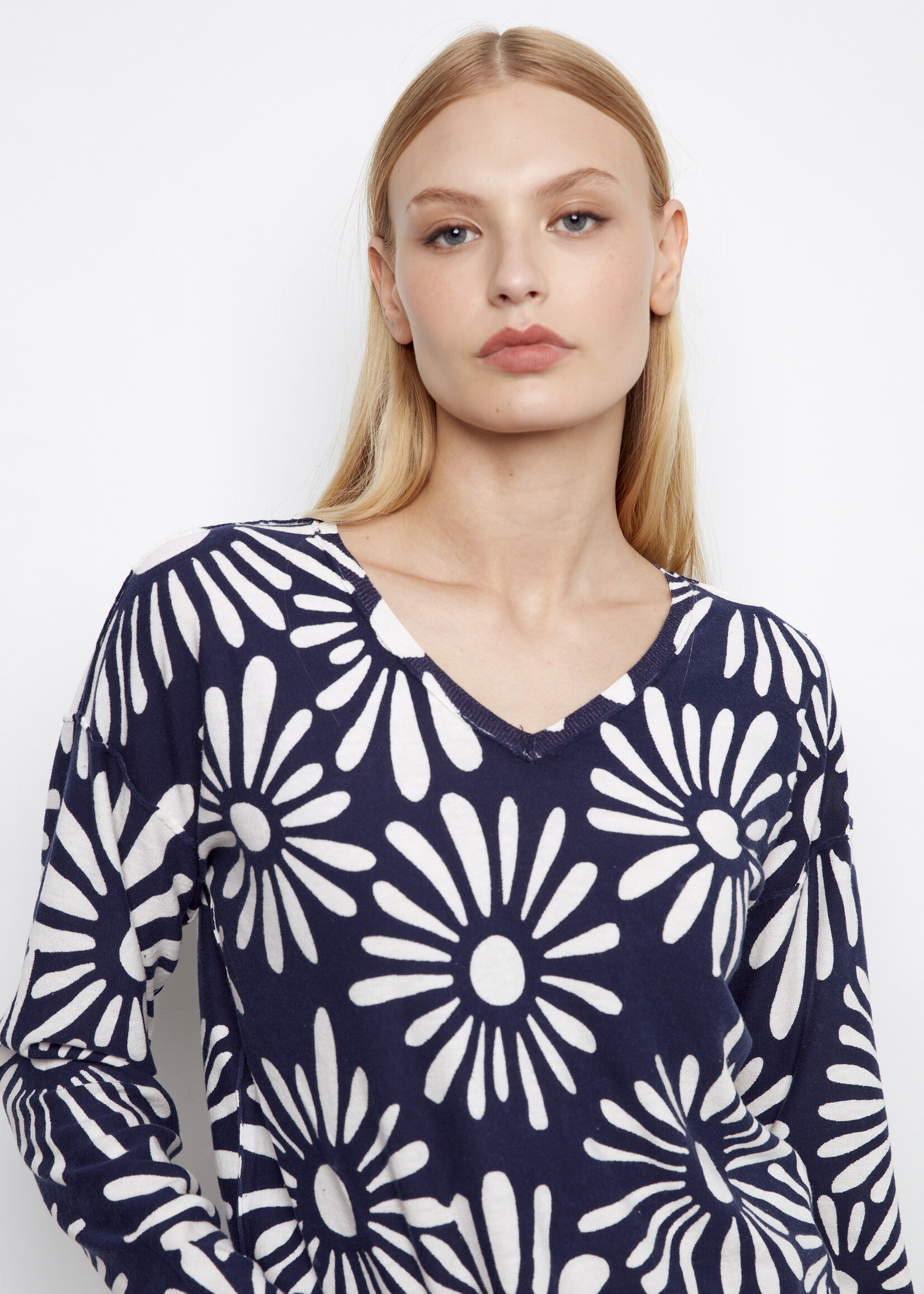 Charlie B Charlie B Reversible Vneck Sweater