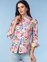 Alison Sheri Alison Sheri Mandarin Collar Blouse