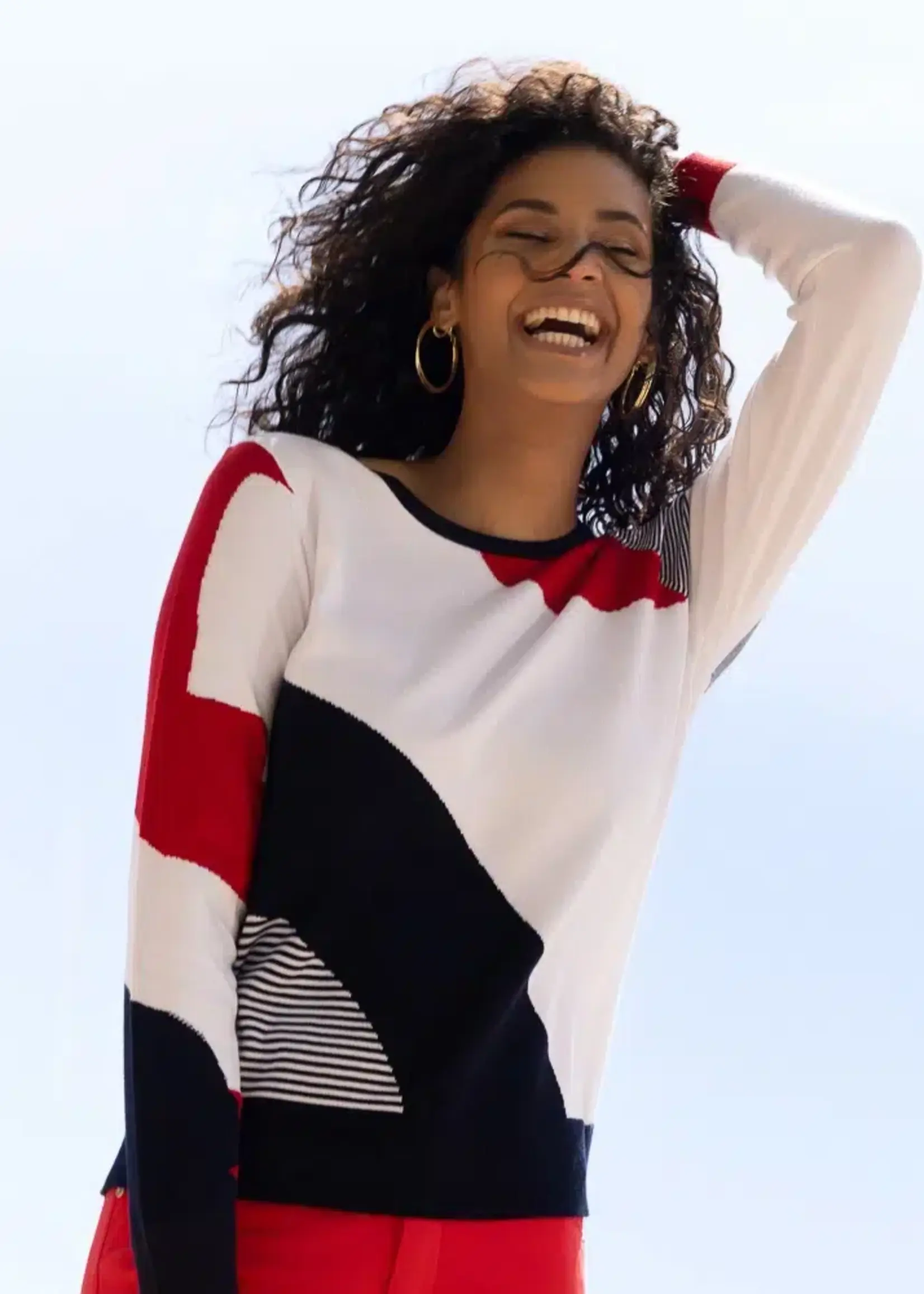 Alison Sheri Alison Sheri Colour Block Sweater